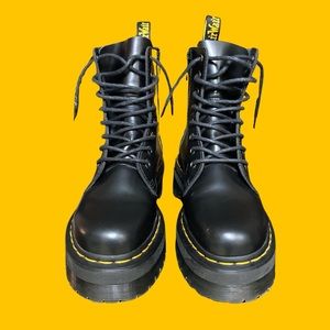 DR. MARTENS Air Wair “Jadon Boot Smooth Leather Platforms”